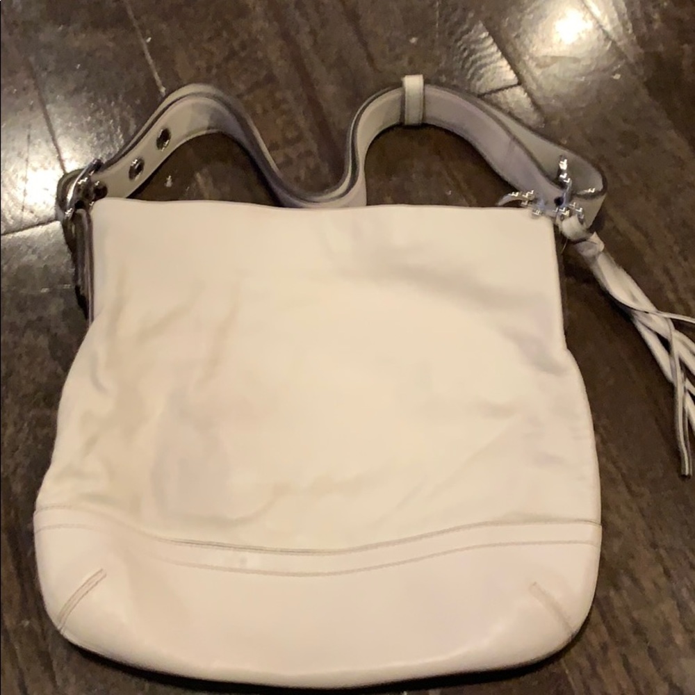 Authentic Cream Coach Bag